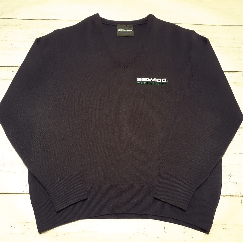 Sea Doo Watercraft V-neck Sweater Purple Large